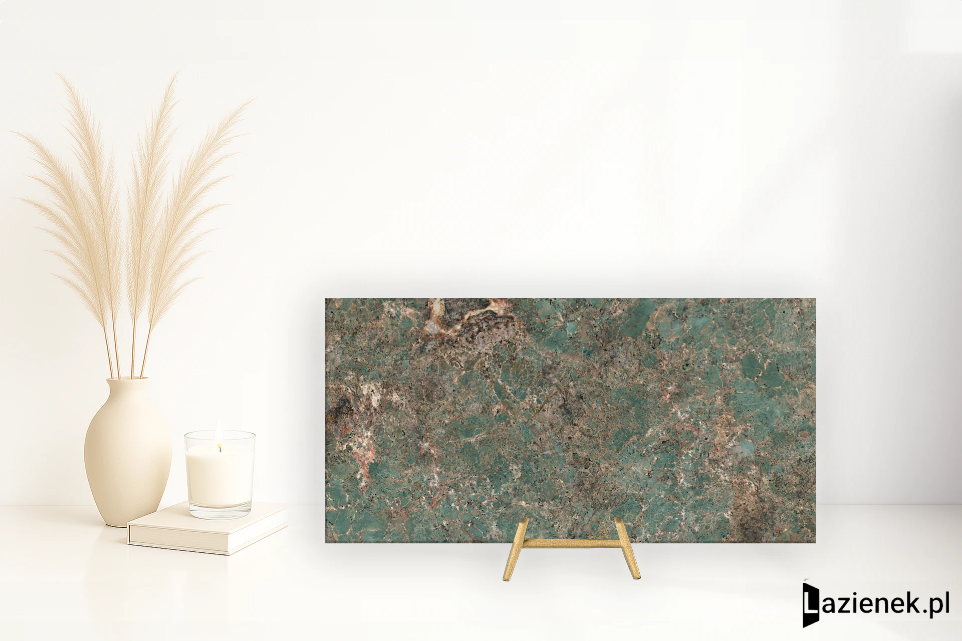 Graniti Fiandre Marmi Maximum Amazonite polerowana 37.5x75 cm gr. 6 mm - płytka rektyfikowana / MML79673